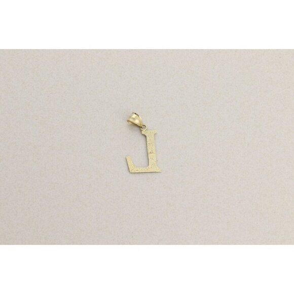 Pendant Only 10k Yellow Gold Letter L Initial Monogram Pendant - Picture 6 of 6